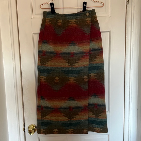 Vintage EXP Jeans wool blend skirt - Picture 2 of 6